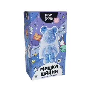 Алмазная мозаика Мишка Шайни Fun and Done синий