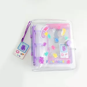 Альбом для карточек "Bear" фиолетовый 10,7х9,2см