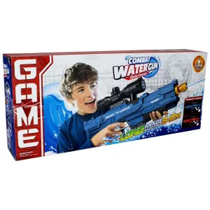 Водяной пистолет с прицелом голубой, 44 см