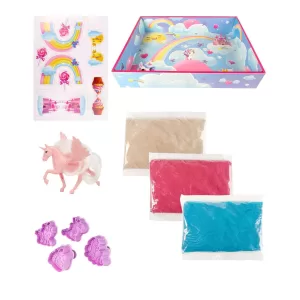 Игрушки из формирующихся пластических масс с элементами Кинетический песок Единороги 1,5кг