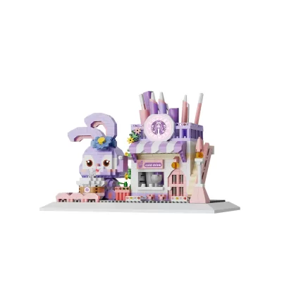 Конструктор 3D из миниблоков Зайчик 1296 деталей