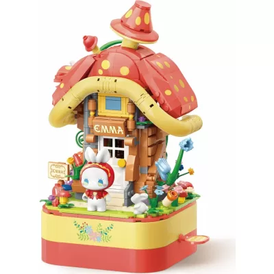 Конструктор Emma Secret Forest Музыкальная шкатулка Грибной домик, 650 деталей