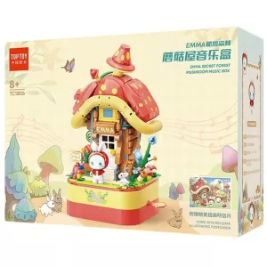 Конструктор Emma Secret Forest Музыкальная шкатулка Грибной домик, 650 деталей