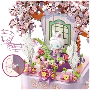 Конструктор Emma Secret Forest Музыкальная шкатулка Цветущая вишня, 700 деталей