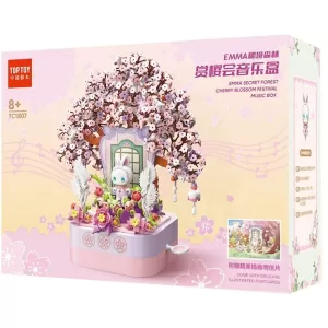 Конструктор Emma Secret Forest Музыкальная шкатулка Цветущая вишня, 700 деталей