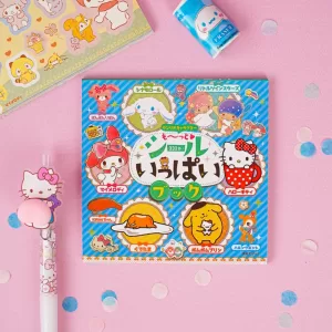 Мини-блокнот с наклейками "Санрё" голубой, 24 листа