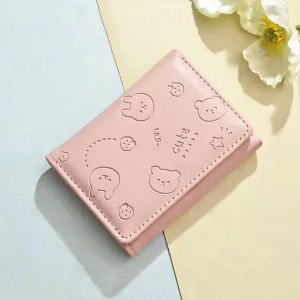 Мини-кошелек "Cute animals", розовый