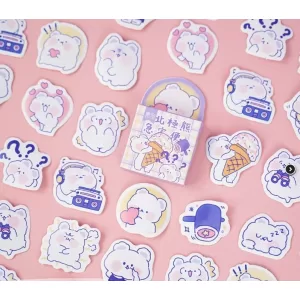 Набор наклеек "Sweet Bear", 45 шт.