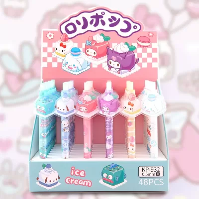 Набор ручек "Санрё" ice cream, в шоу-боксе №932, 48шт
