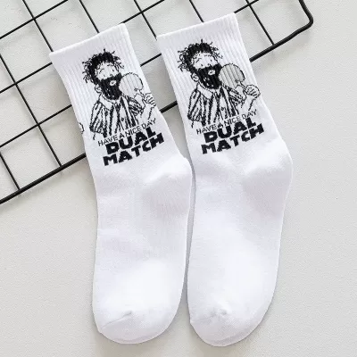 Носки "Dual Match" №2, белый, р.37-39