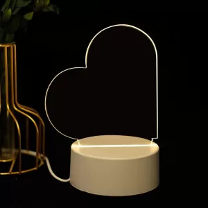 Светильник для заметок с маркером "Сердце" (USB)