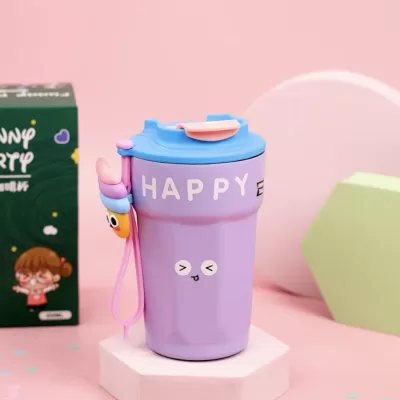 Термос "Happy" Funny party с мороженым, фиолетовый, 450мл