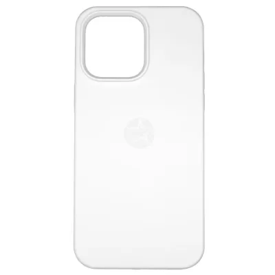 Чехол iP 13 Pro Max App Silicone Case White MagSafe (White)