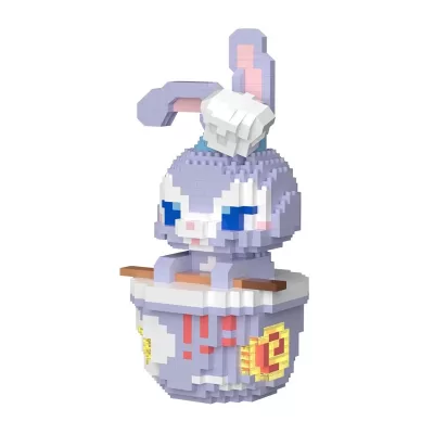 Конструктор 3D Зайчик с подсветкой 903 детали