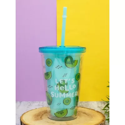 Тамблер "Hello summer", green