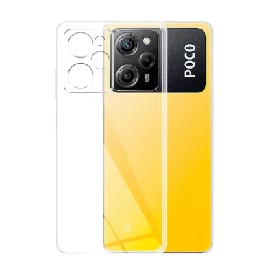 Чехол Poco X5 Pro Ультратонкий силикон (Прозрачный)