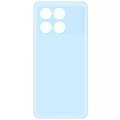 Чехол Poco X6 Pro 5G Silicone Case Logo (Голубой(11))