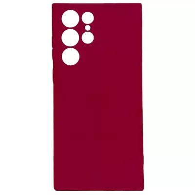 Чехол Sams S23 Ultra Silicone Case Logo (Винный(23))