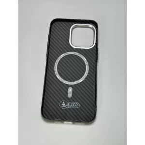 Чехол iP 12/12 Pro Luxo Carbon Magsafe (Black)