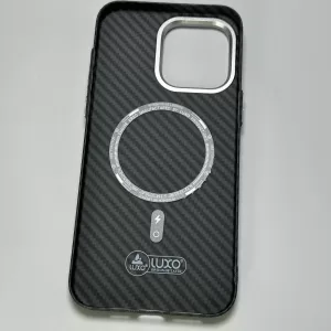 Чехол iP 13 Pro Luxo Carbon Magsafe (Black)