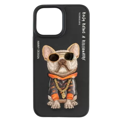 Чехол iP 15 Pro Nimmy Cool Glasses (Black Little Rich Tycoon)