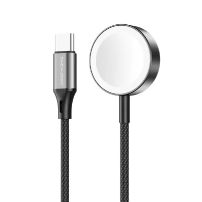 Беспроводная зарядка для Apple Watch KEEPHONE Fast Charging Braided Cable(Black)