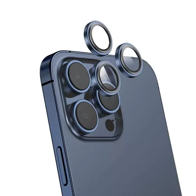 Защитное стекло KEEPHONE CAMERA LENS IP 15Pro/15Pro Max SPL010 Dark Blue