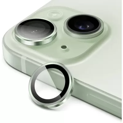 Защитное стекло KEEPHONE CAMERA LENS IP 15/15Plus SPL010 Light Green