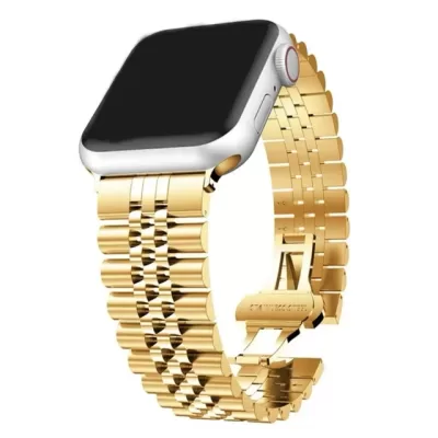 Ремешок Apple Watch Metal Block REGAL TRIPLE LINK SERIES 42-44-45-49mm (Gold)