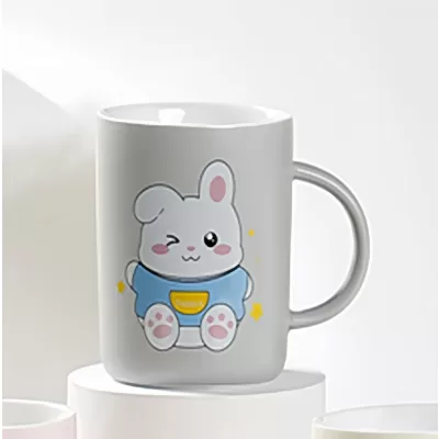Кружка «Cute rabbit», grey