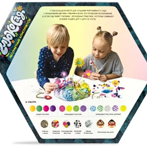 Игрушка из пластичных масс: легкий пластилин "Глюкосад": большой набор