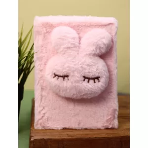 Блокнот плюшевый «Sleeping hare», pink