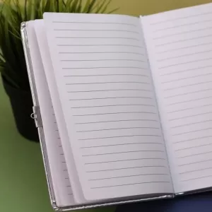 Блокнот плюшевый "Beautiful unicorn", silver