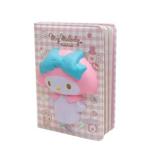Блокнот со сквишем Зайка My Melody формат А5 розовый