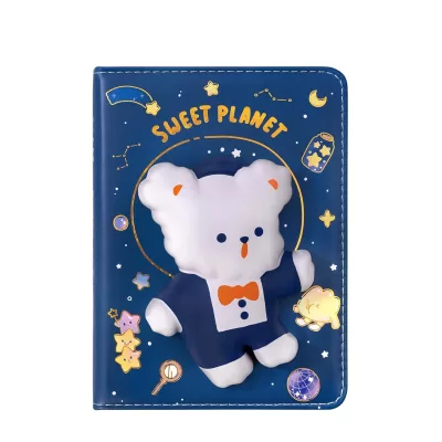 Блокнот со сквишем Собачка Sweet Planet формат А5 синий