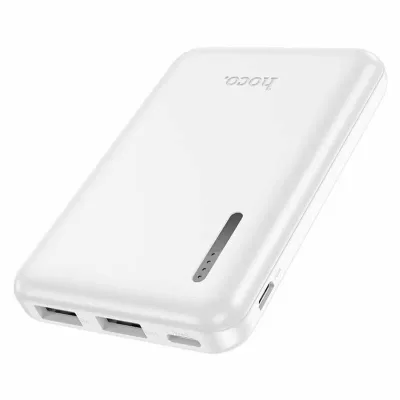 Внешний АКБ Hoco J115 5000mAh, 2-USB 2,0А белый