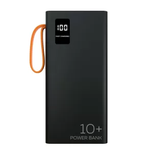 Внешний АКБ More Choice PB22-10 10000mAh 2USB 2.1A, черный (встроенные кабели)
