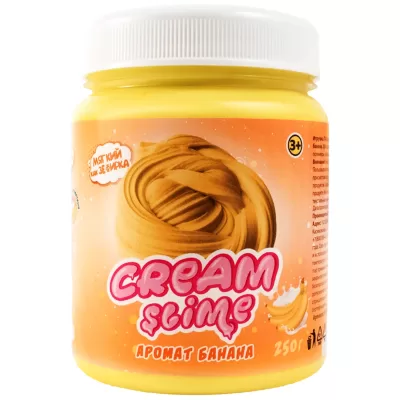 Игрушка ТМ "Slime" Cream-Slime с ароматом банана, 250 г