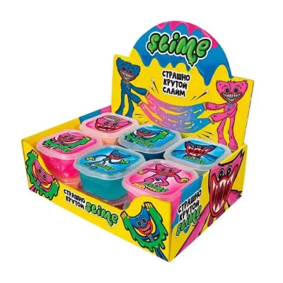 Игрушка Шоу-бокс "Slime" Хаги и Киси 60 г, 12 шт