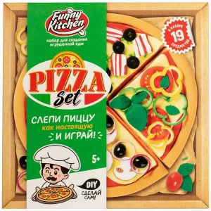 Игрушка для детей старше 5 лет - наборы модели «Slime Лаборатория» Funny Kitchen Pizza set