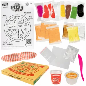 Игрушка для детей старше 5 лет - наборы модели «Slime Лаборатория» Funny Kitchen Pizza set
