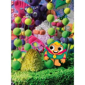 Игрушка из пластичных масс: легкий пластилин "Глюкосад": средний синий набор