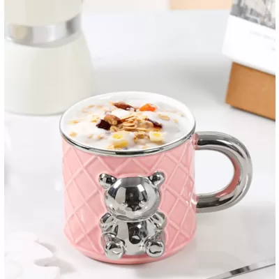 Кружка «Silver bear», pink (400 ml)