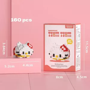 Набор из 4х конструкторов 3D из миниблоков 721 деталь