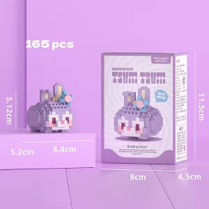 Набор из 4х конструкторов 3D из миниблоков 721 деталь