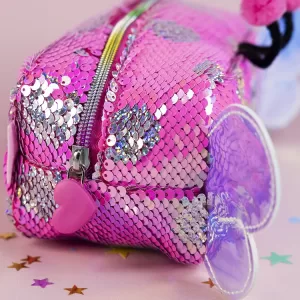 Пенал с пайетками Bright Dreams Бабочка фуксия