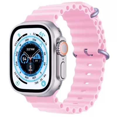 Ремешок Apple Watch KEEPHONE Ocean Silicone 42-44-45-49mm (Light Purple)