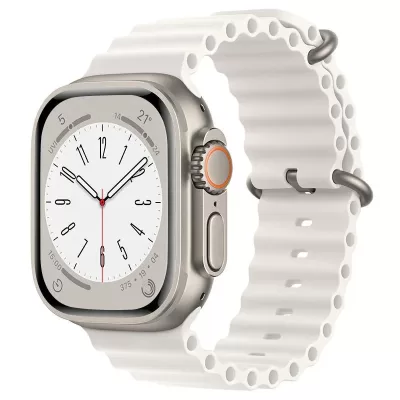 Ремешок Apple Watch KEEPHONE Ocean Silicone 42-44-45-49mm (White)