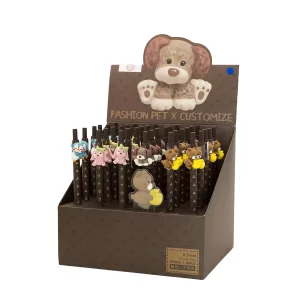 Ручка Модные зверята автоматическая шариковая чернила синие блок 36шт