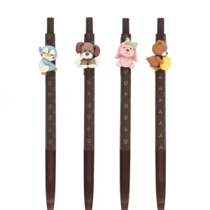 Ручка Модные зверята автоматическая шариковая чернила синие блок 36шт